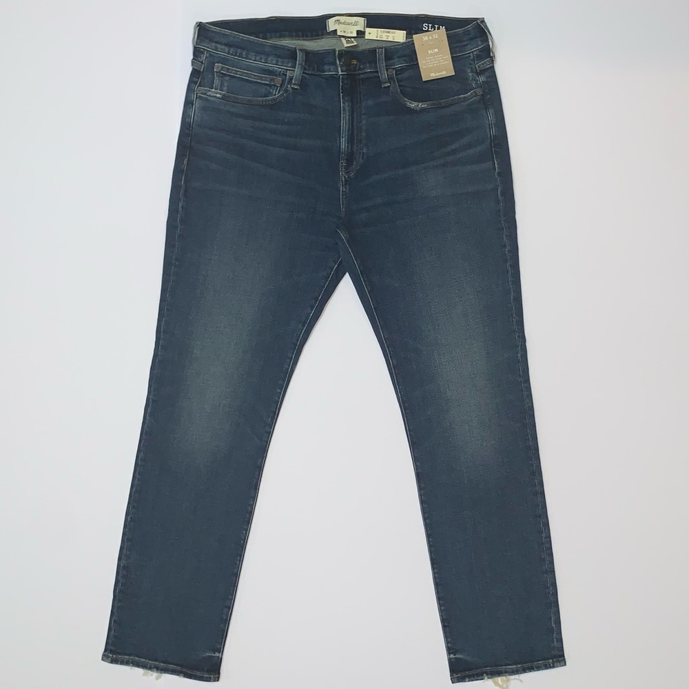 Madewell Women’s Classic Slim Straight Leg Blue Denim Jeans-Size 38 x 32 New